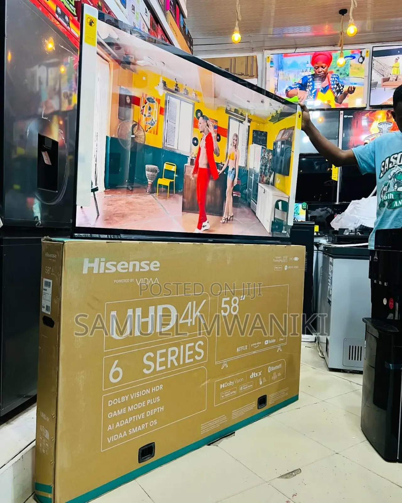 Hisense 58′′ Smart Tv Uhd With Youtube, Amazon Prime New