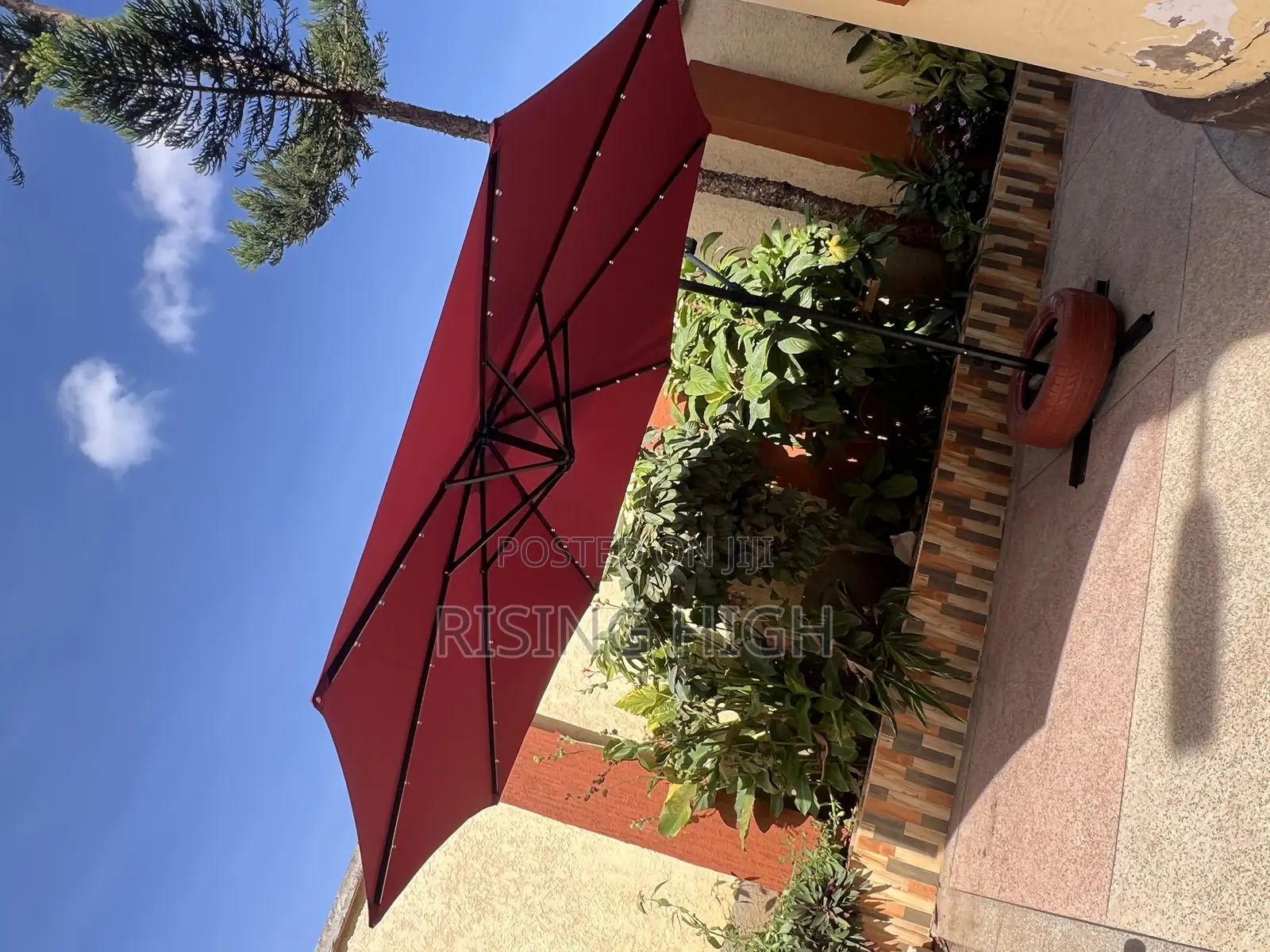 Solar Parasol Gazebos With Lights