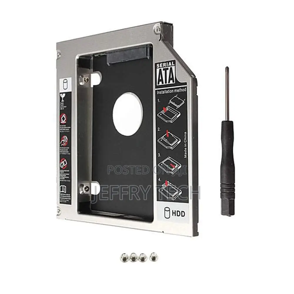 Optical Bay 2nd Hard Drive Caddy, 9.5 Mm CD/DVD Drive Slot F