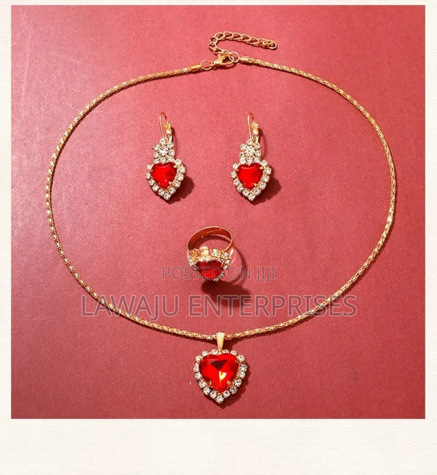 Ladie's Golden Luxury Jewelry Set
