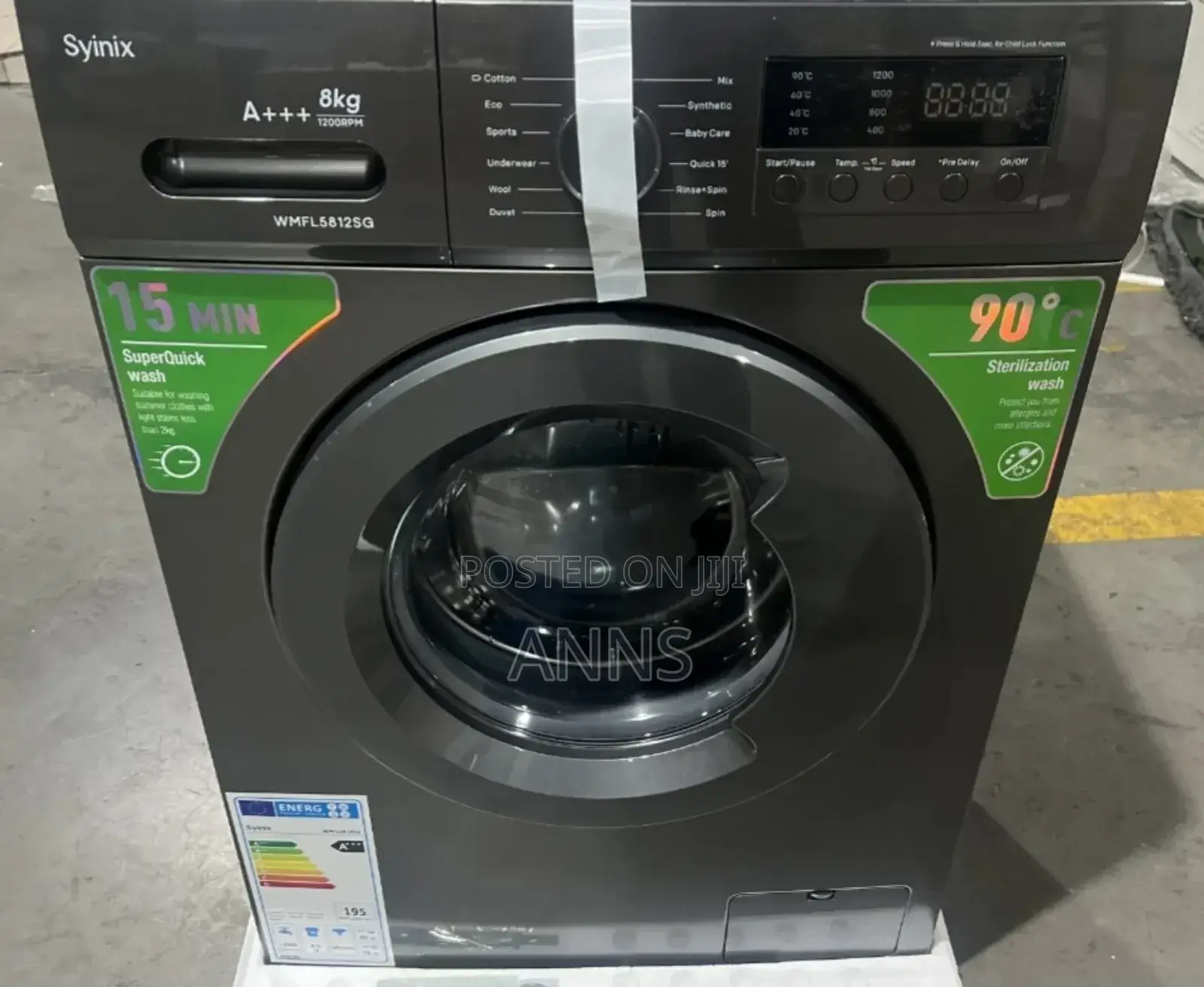 Syinix Front Load 8kgs Best Silver Washer