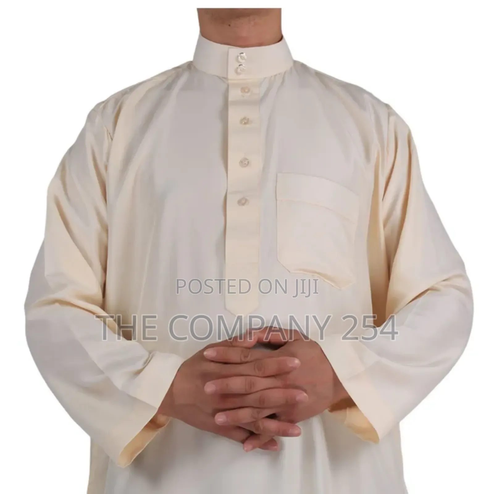 Daffah Thobes Arab Men's Solid Color Kaftan Jubbah Muslim