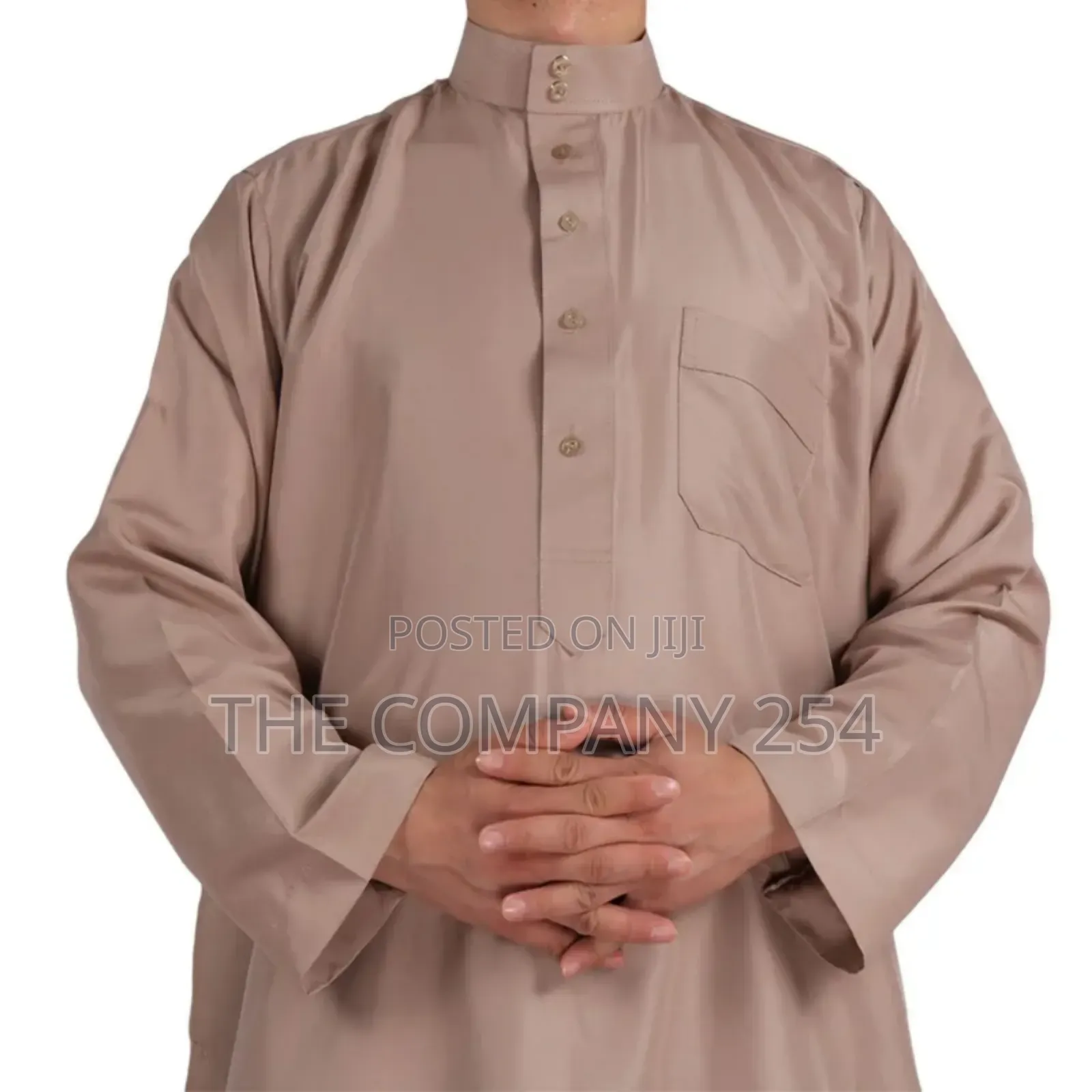 Daffah Thobes Arab Men's Solid Color Kaftan Jubbah Muslim