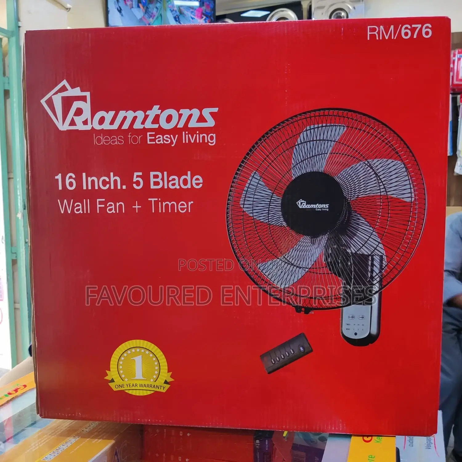 Ramtons 16 Inches Wall Fan