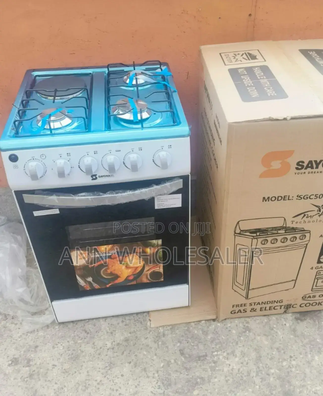 New Arrivals White Sayona 3+1 Cooker With Gas Oven S-54