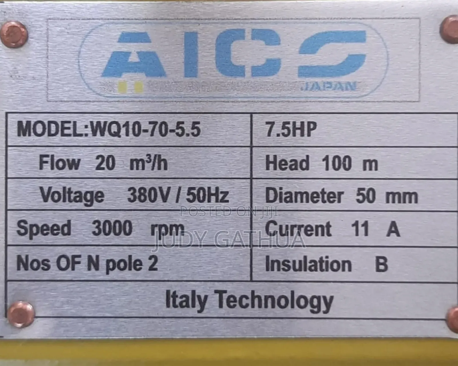 Sewage Submersible Pump 7.5hp