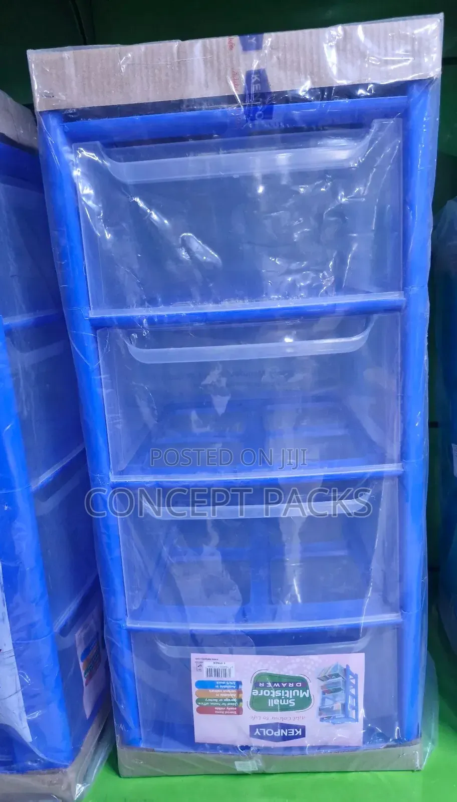 Kenpoly 4 Drawer Blue Drawer.