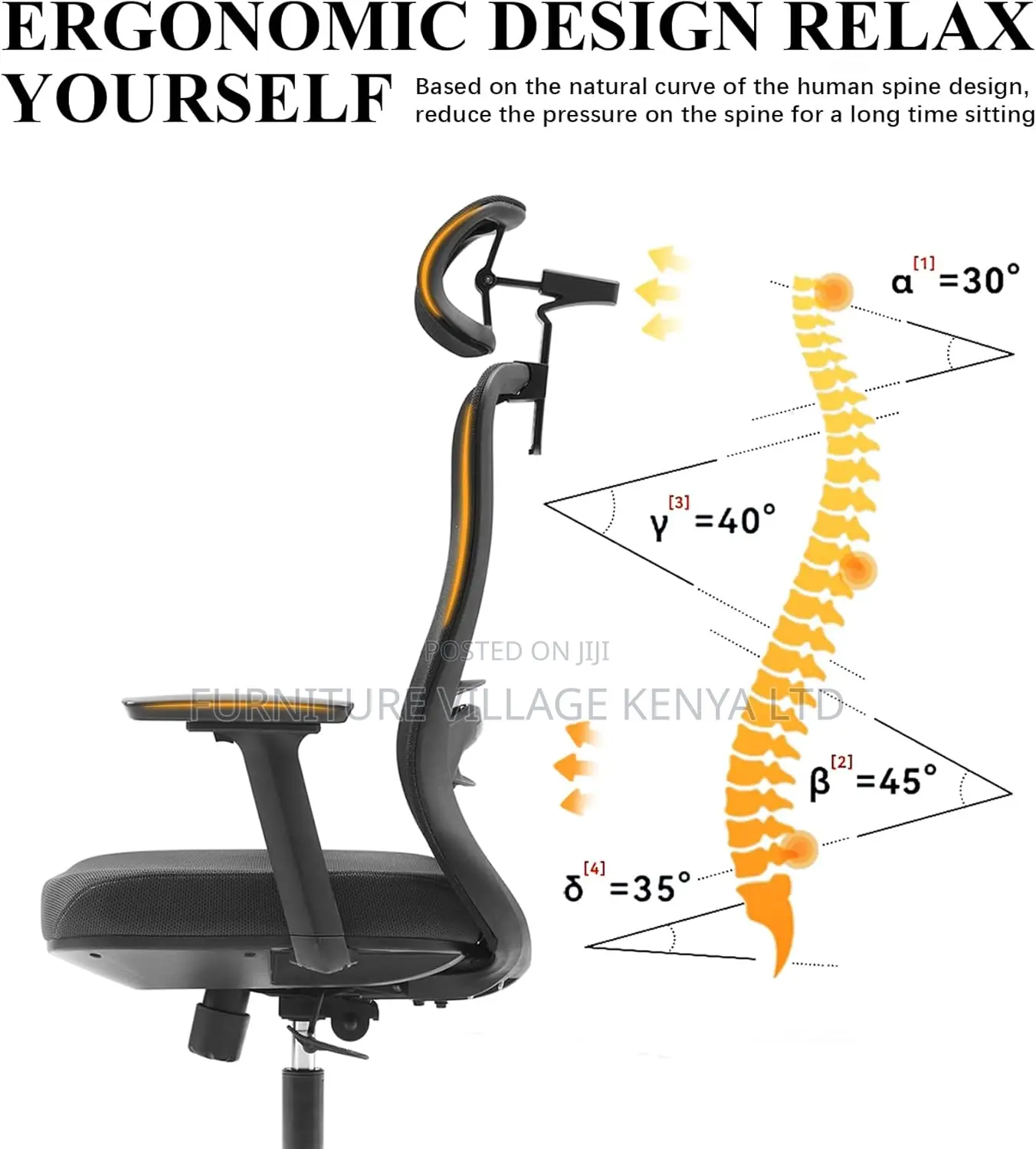 Orthopedic Office Seat Modern Office Desk Chair for Home
