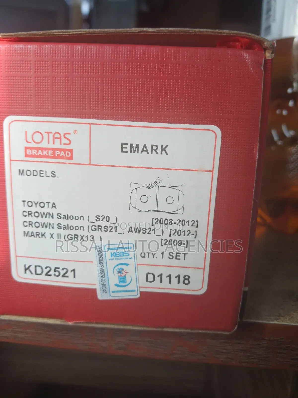 Toyota Crown,Markx New Model Lotus Front Ceramic Brake Pads.