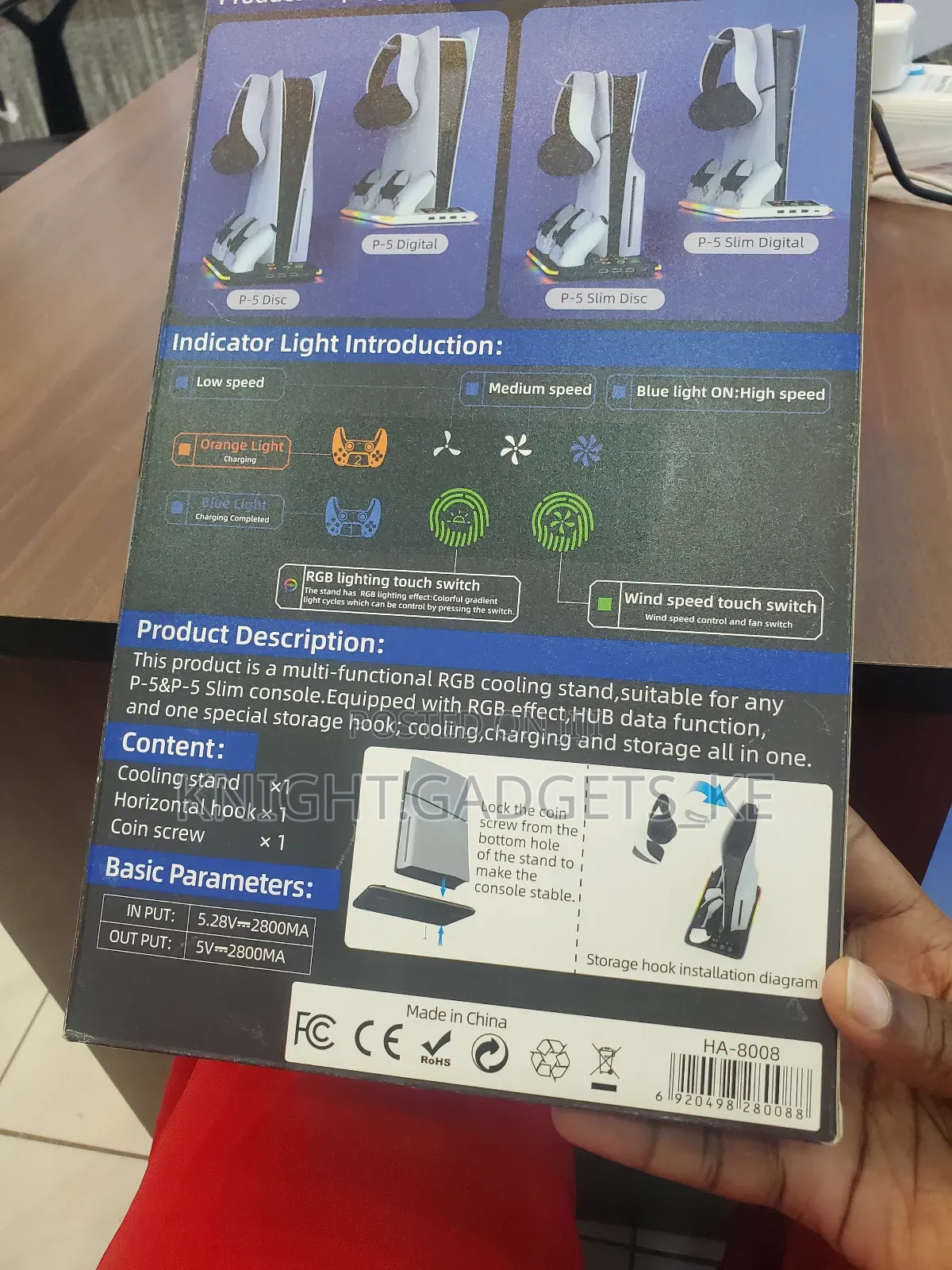 Ps5 Multifunctional Cooling Stand