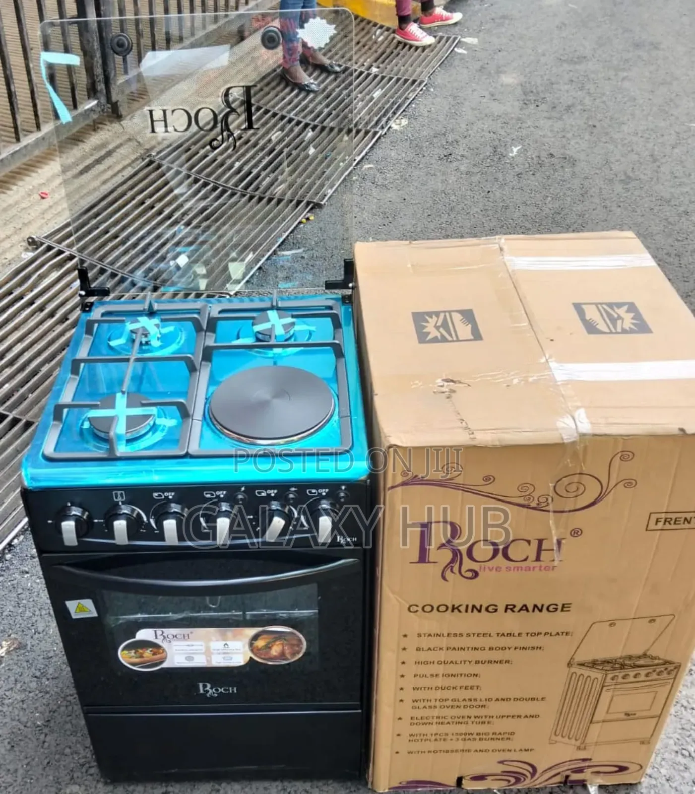 50*55 Roch 3+1 Jet Standing Cooker With Electric Oven