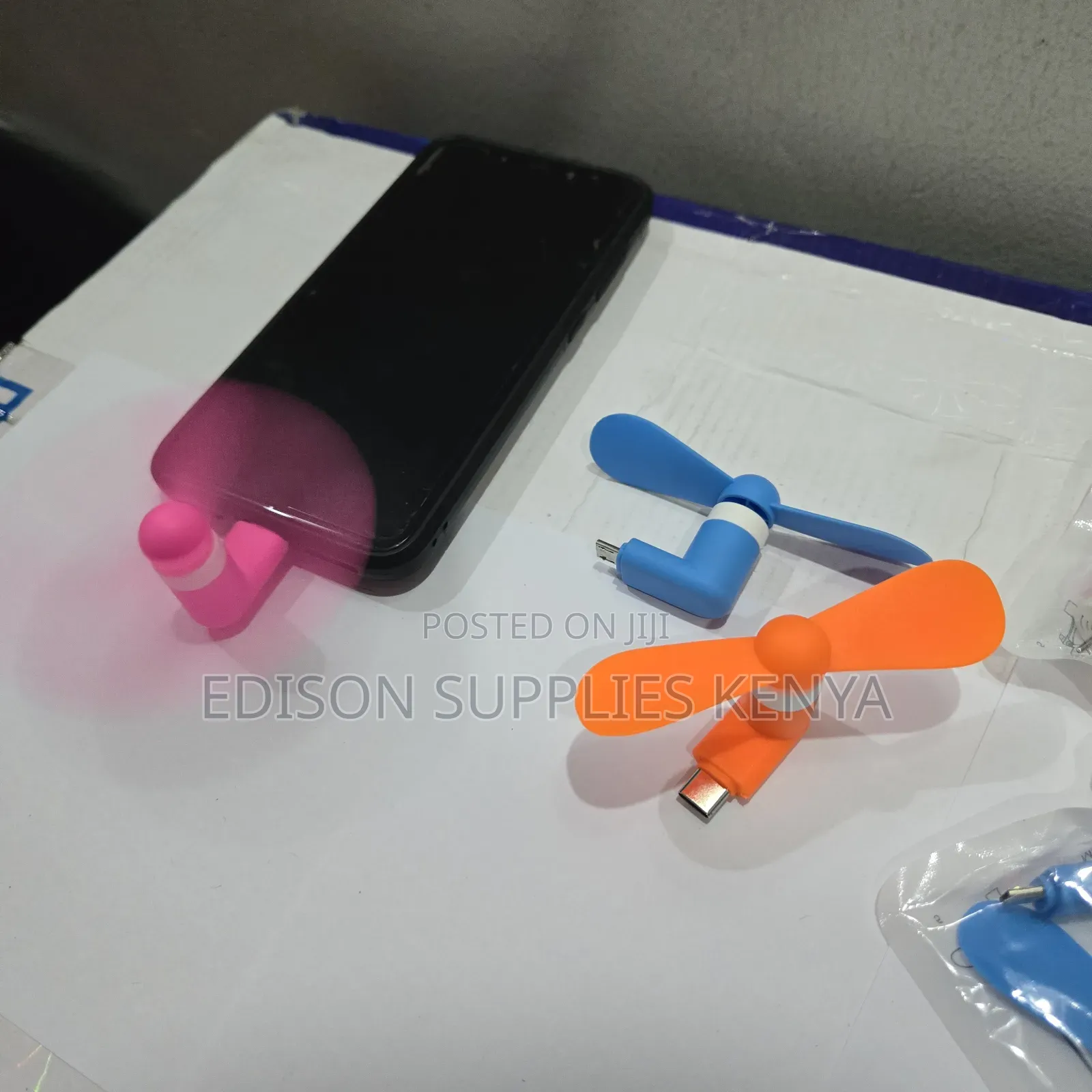 Phone Fans Cellphone Mini Fan Clip-on Charger Port USB Fans
