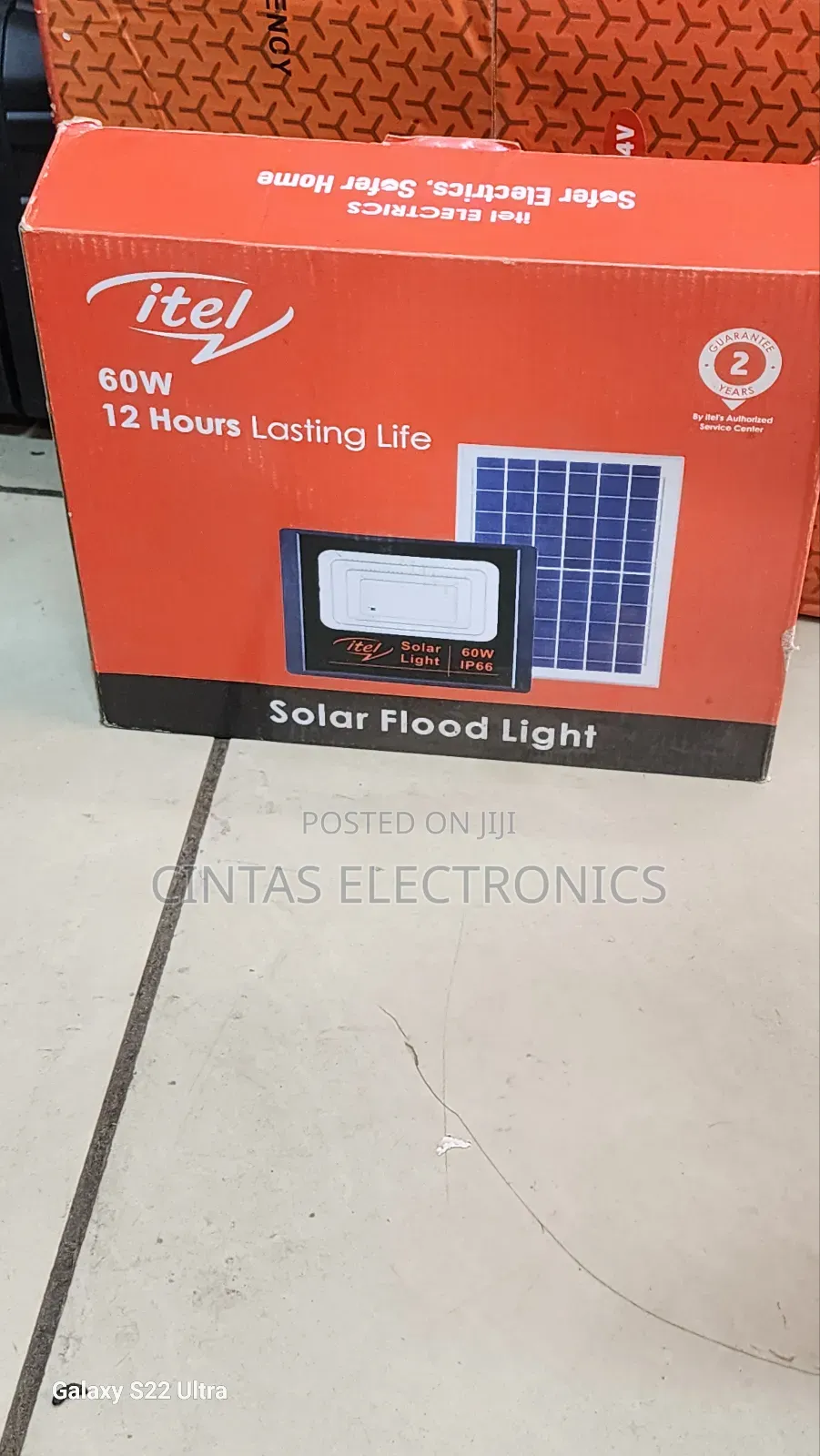 Itel IEC-PF60 Solar Flood Light 60W
