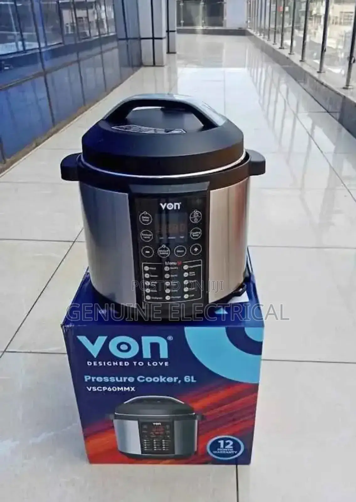 VSCP60MMX. Von Pressure Cooker 6l