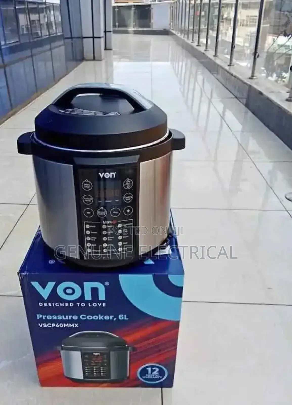 Von Vscp60mmx* Pressure Cooker 1000w - 6l