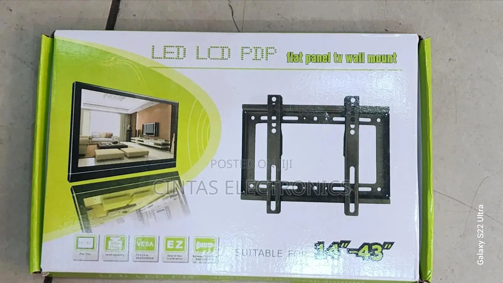 LED LCD PDP Flat Panel Tv Wall Mount 14" To 43"