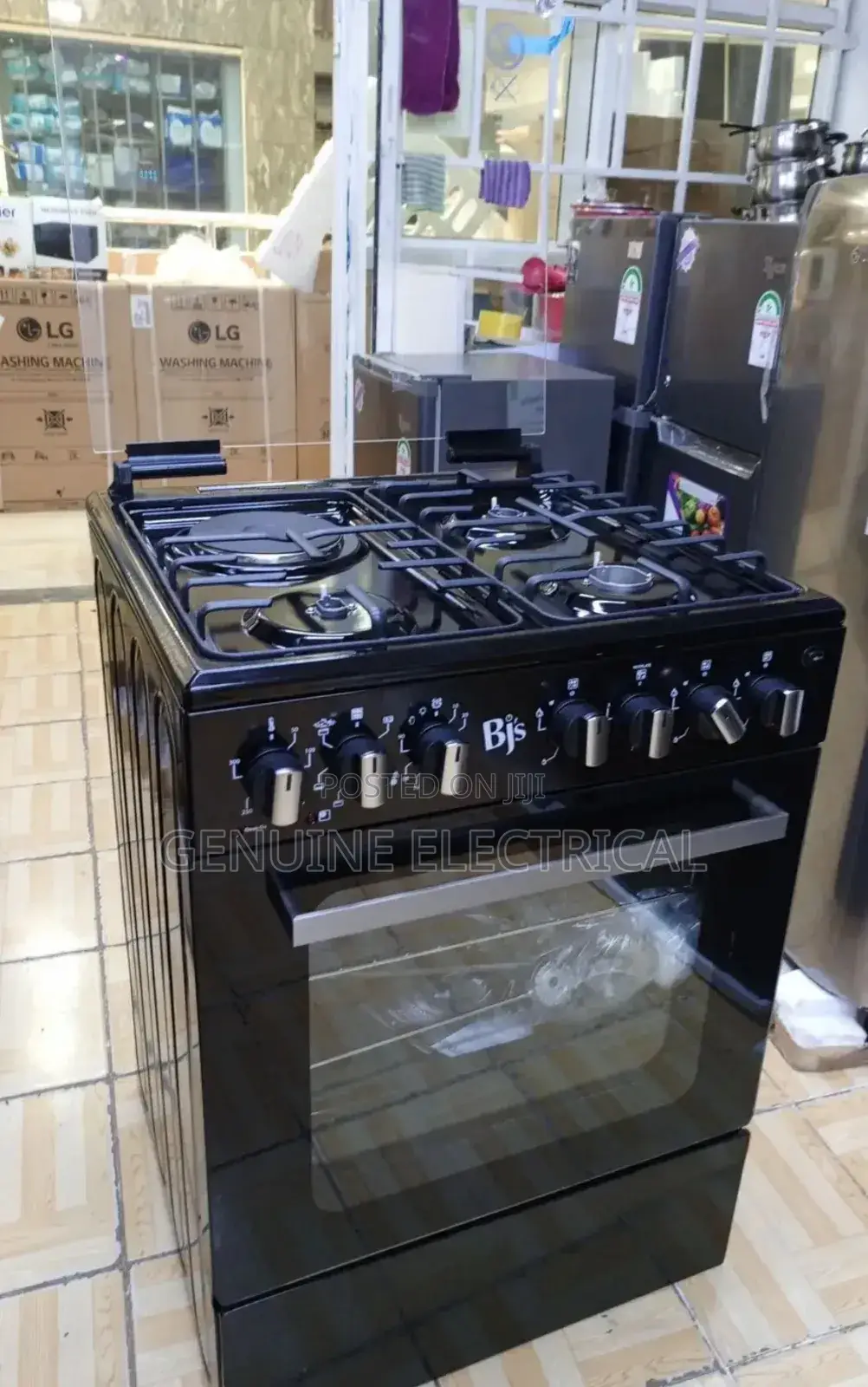 BJS Standing Cooker 60×60 3 Gas and 1 Hotplate