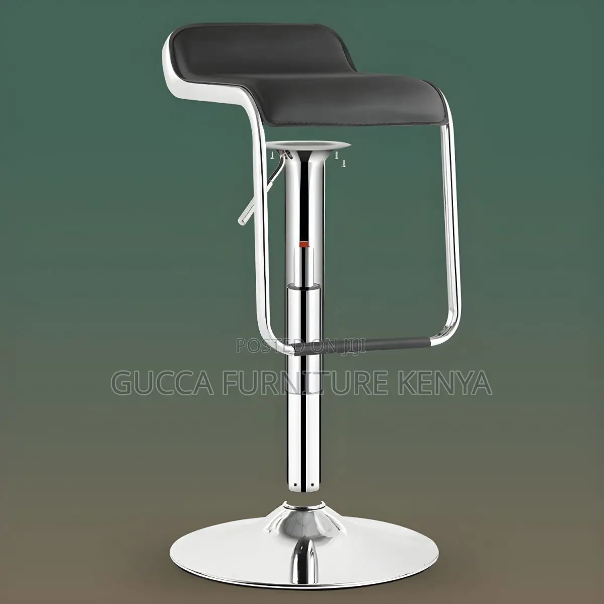 Home Chairs:Swivel Leather Adjustable Footrest Barstool