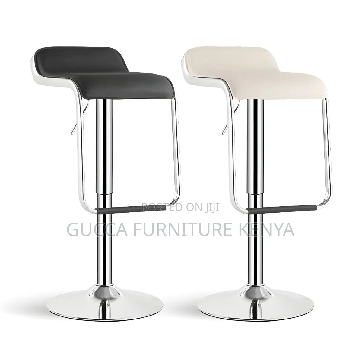 Home Chairs:Swivel Leather Adjustable Footrest Barstool