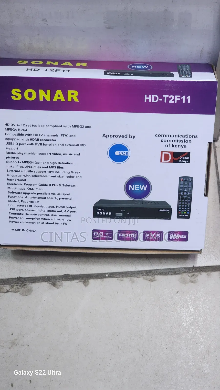 Sonar Hd-T2f11 TV Box