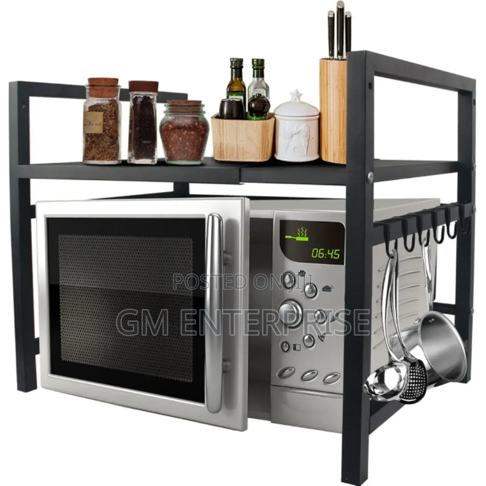 Expandable Metallic Microwave Stand