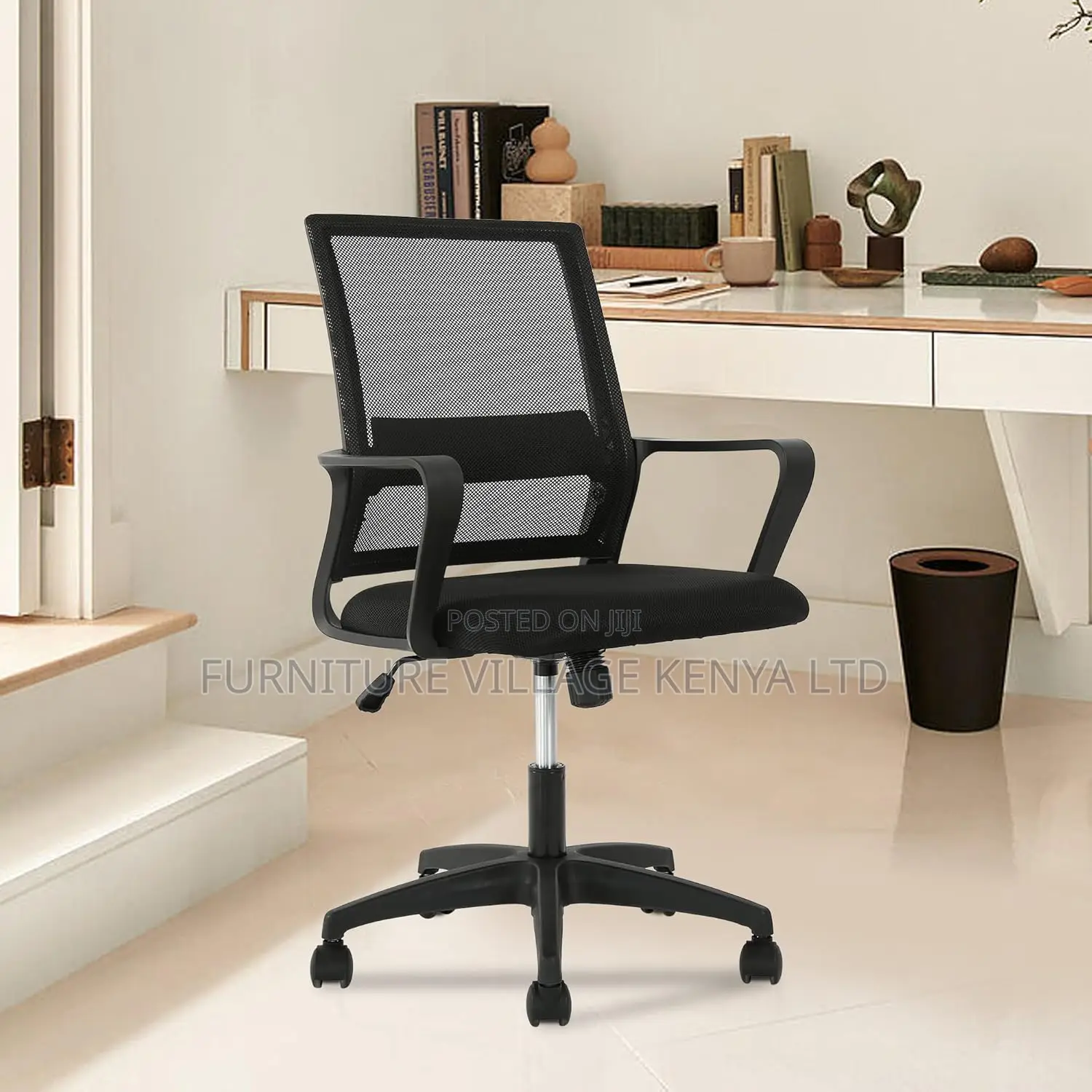 Office Adjustable Seats; Mid-Back Home Office Swivel Chair