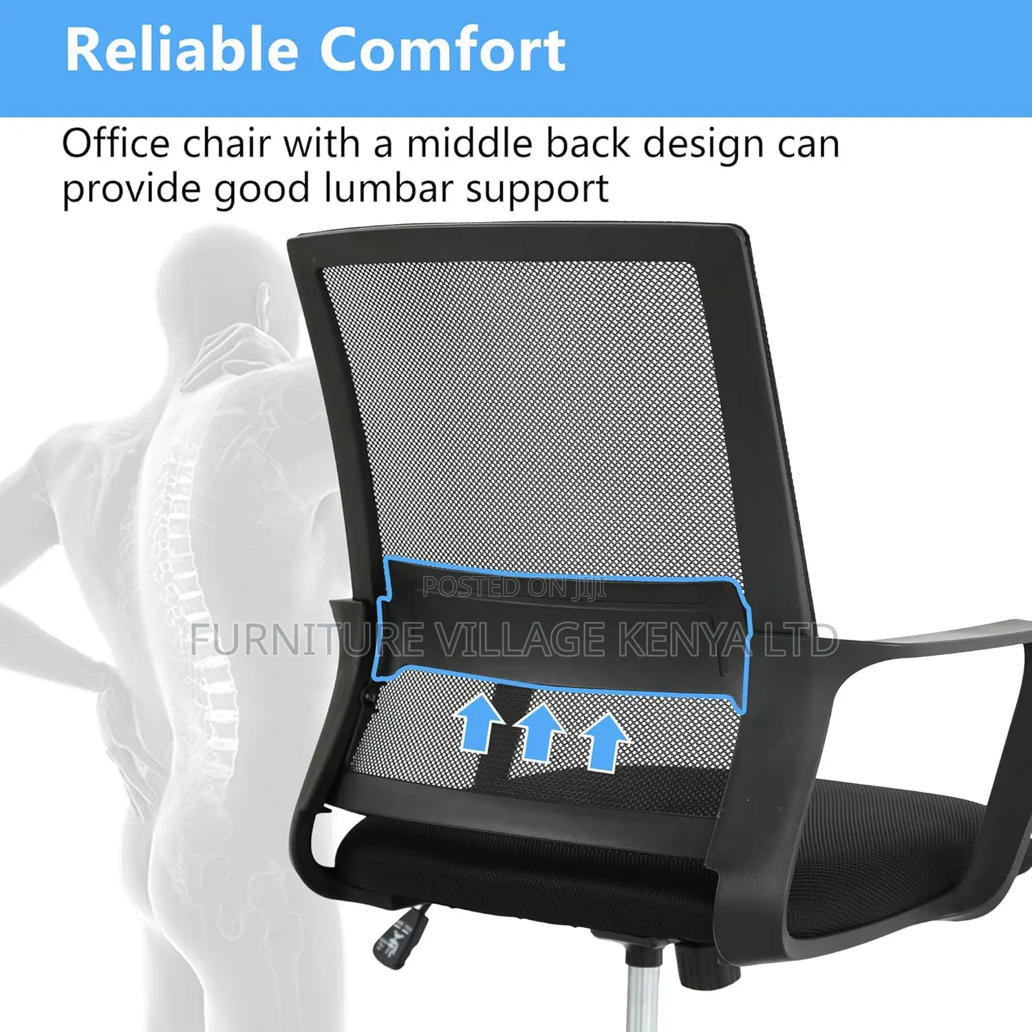 Office Adjustable Seats; Mid-Back Home Office Swivel Chair