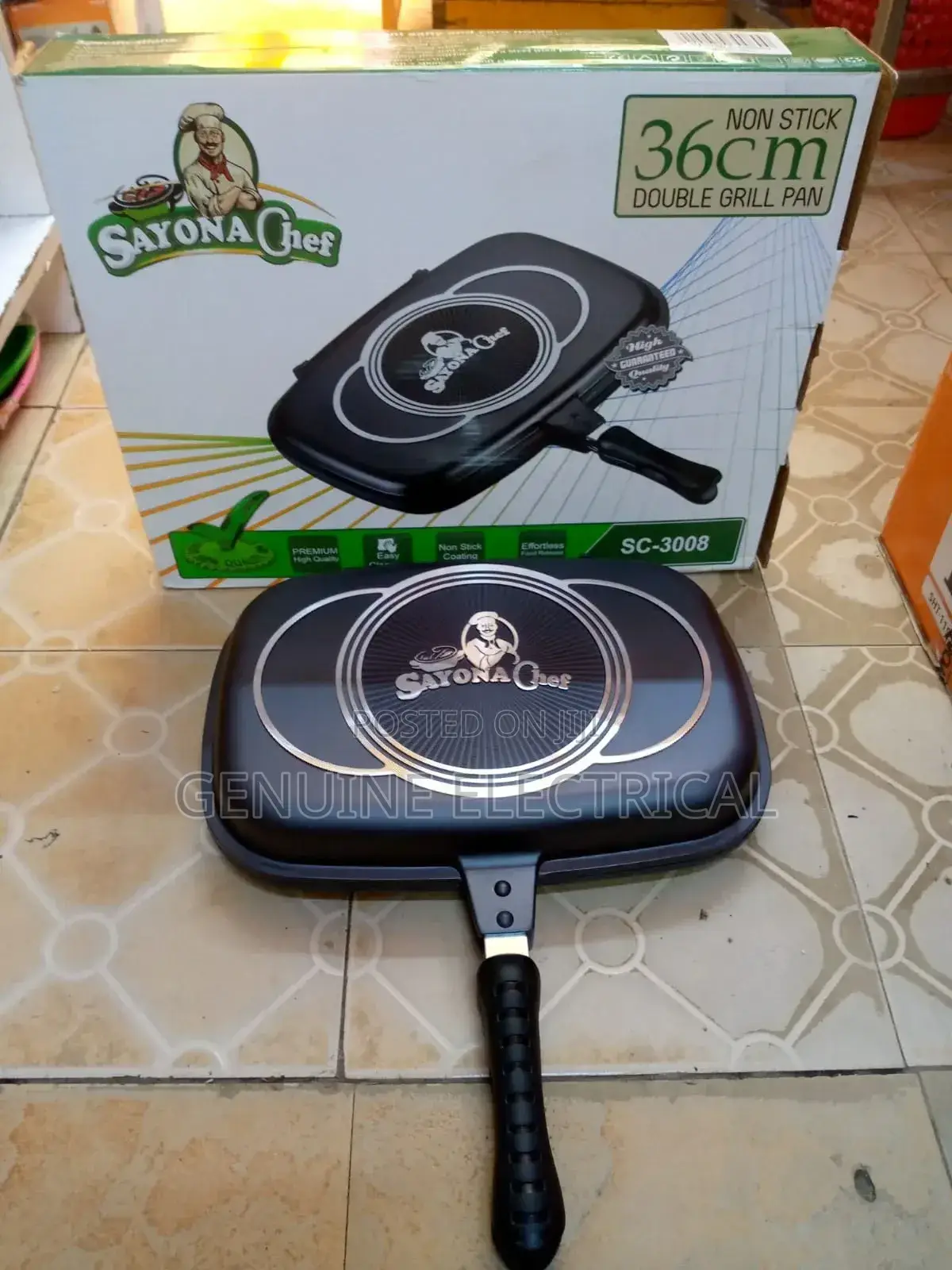 Sayona 36cm Double Grill Pan
