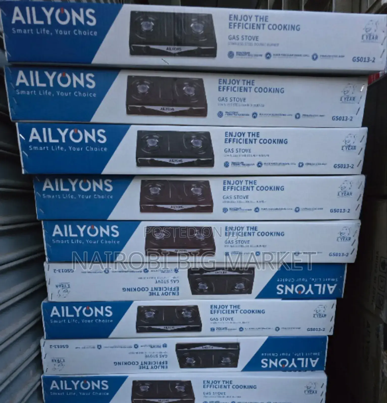 New AILYONS 2 Burner Table Top Stainless Steel Cooker CE1