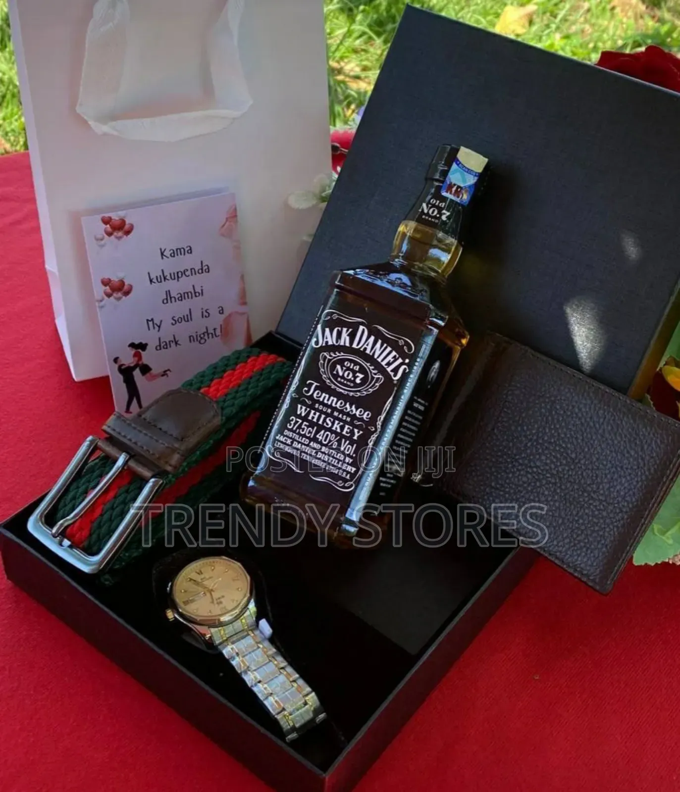 Men's  Valentine's Gift Set With Jack Daniel's Whisky