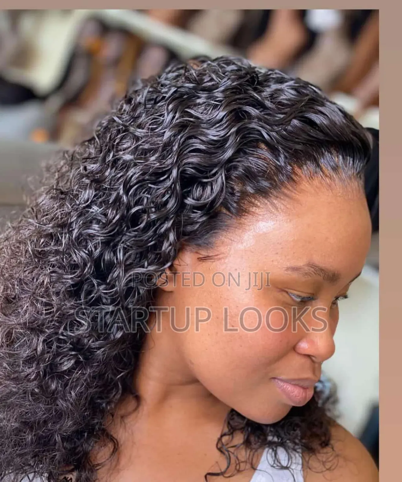 Pre Plucked Deep Wave Water Curl Human Hair Wig+ Free 