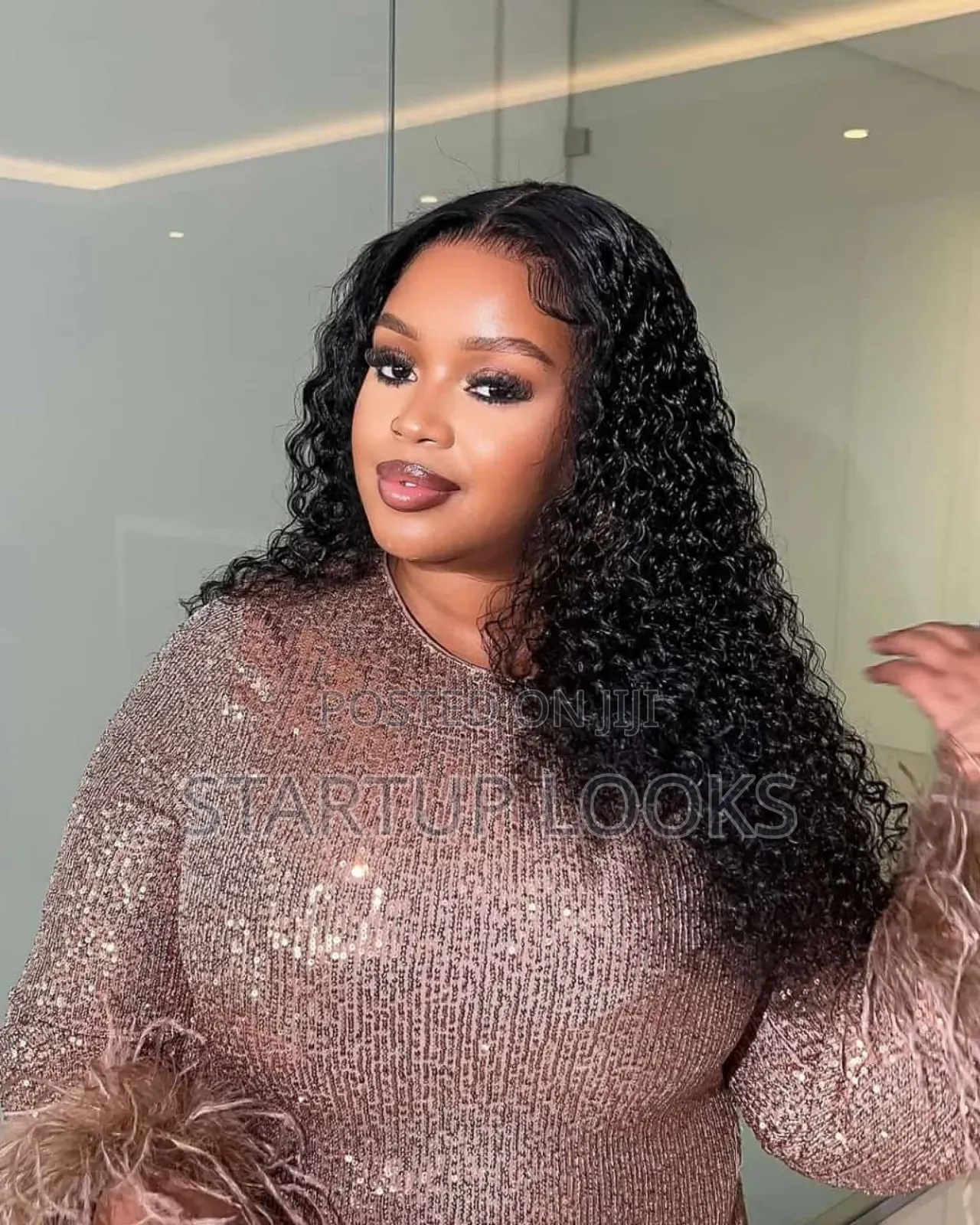 Stacey Water Curl Human Hair Wig Frontal + Free Gifts