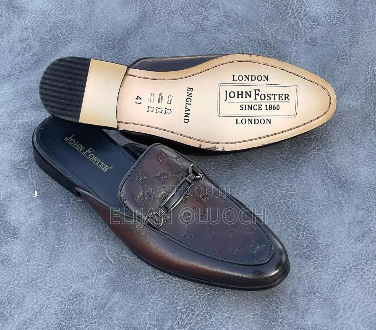 John Foster Pure Leather Mules