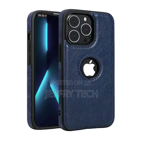 iPhone 13 Pro Max Luxury Elegant Leather Case - Blue
