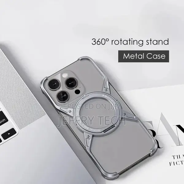 iPhone 16 Pro Metal Alloy X Shape Bumper Case With Magsafe 