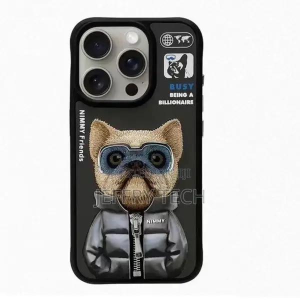 iPhone 14 Pro Nimmy Embroidery Jacket Series Case - Bull Do