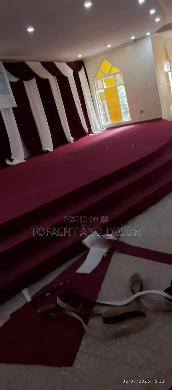 Supply and Installation of Church Altar Floor Carpets Pulpit
