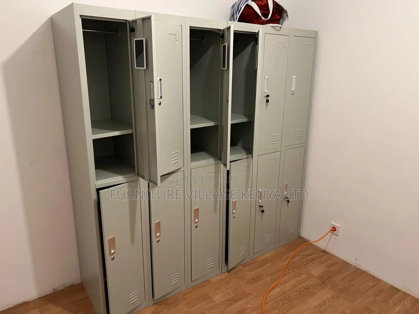 Office Cabinets; 6-Doors Steel Industrial Locker Cabinet