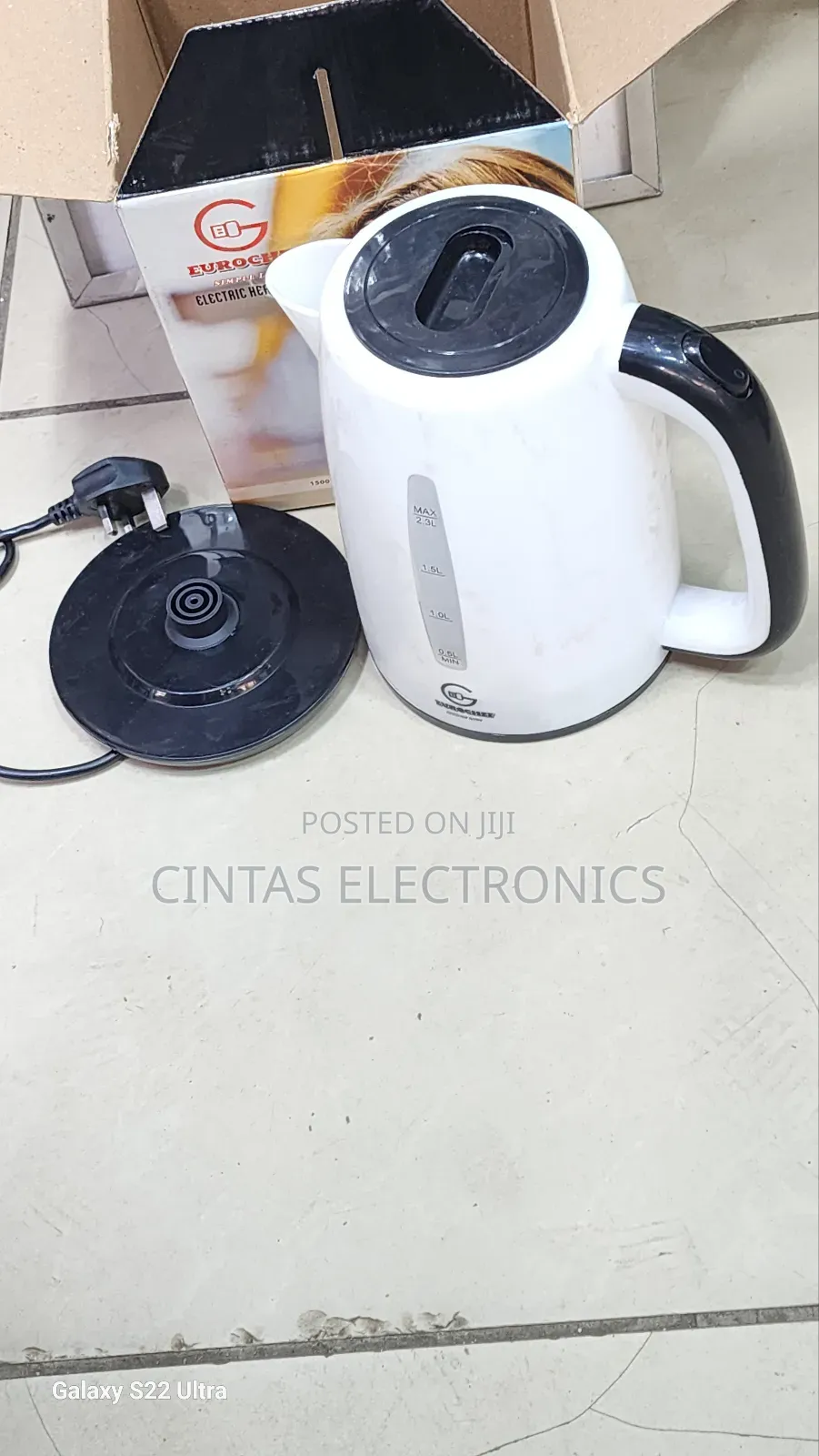 Eurochef Electric Heat Kettle 2.3L