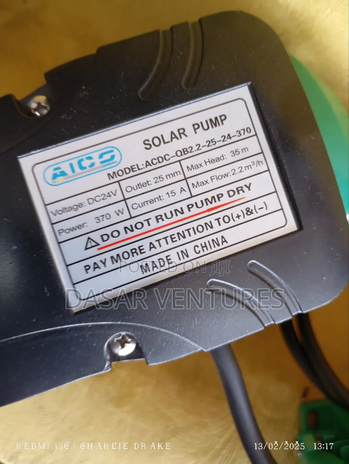 Water Pump Solar Powered