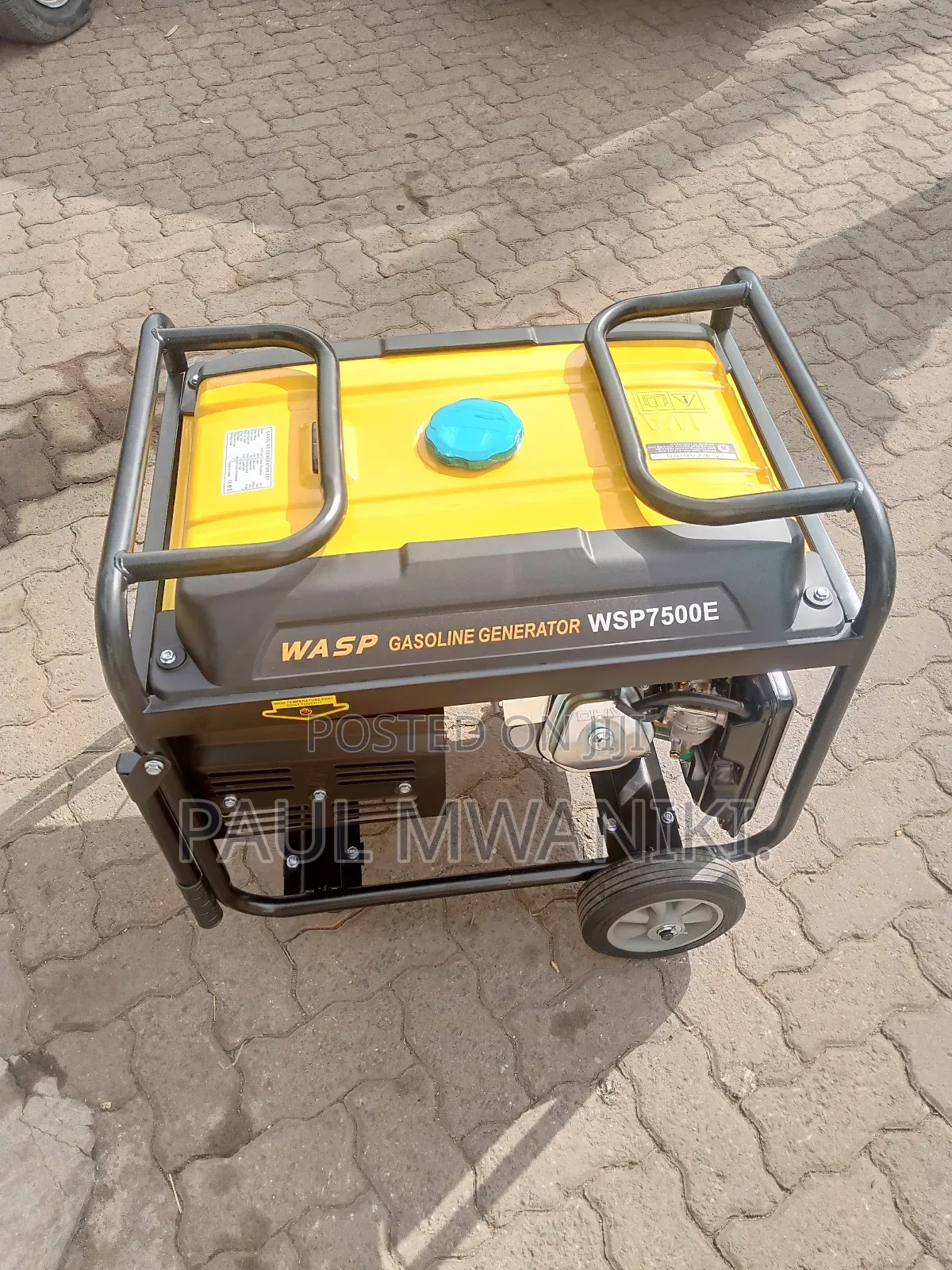 Wasp 7500e Gasoline Generator 6.5kw Key Start