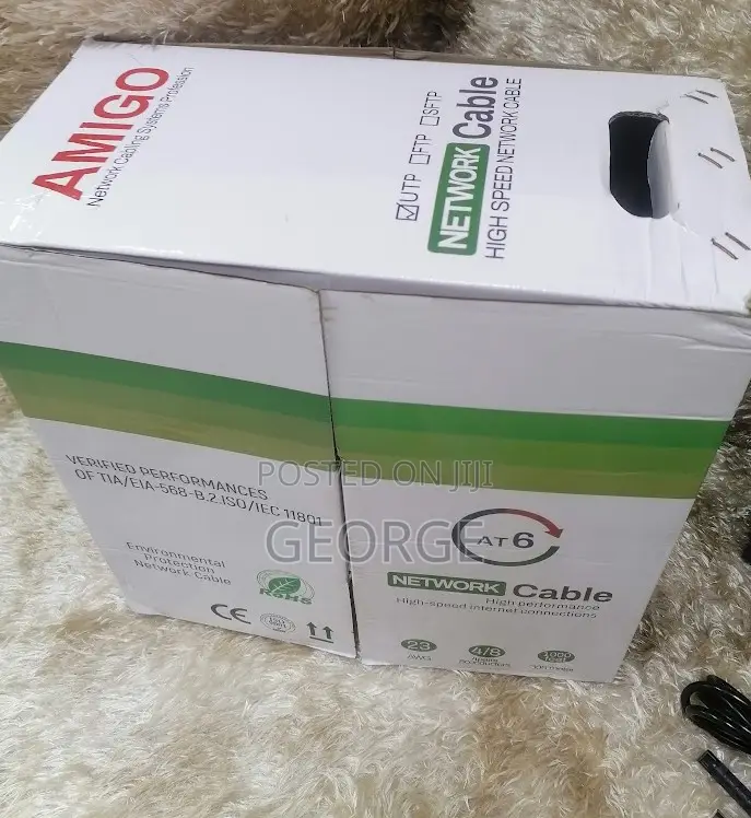 Imported 
Cat 6 Amigo Cat-6 Indoor Lan Cable-305m