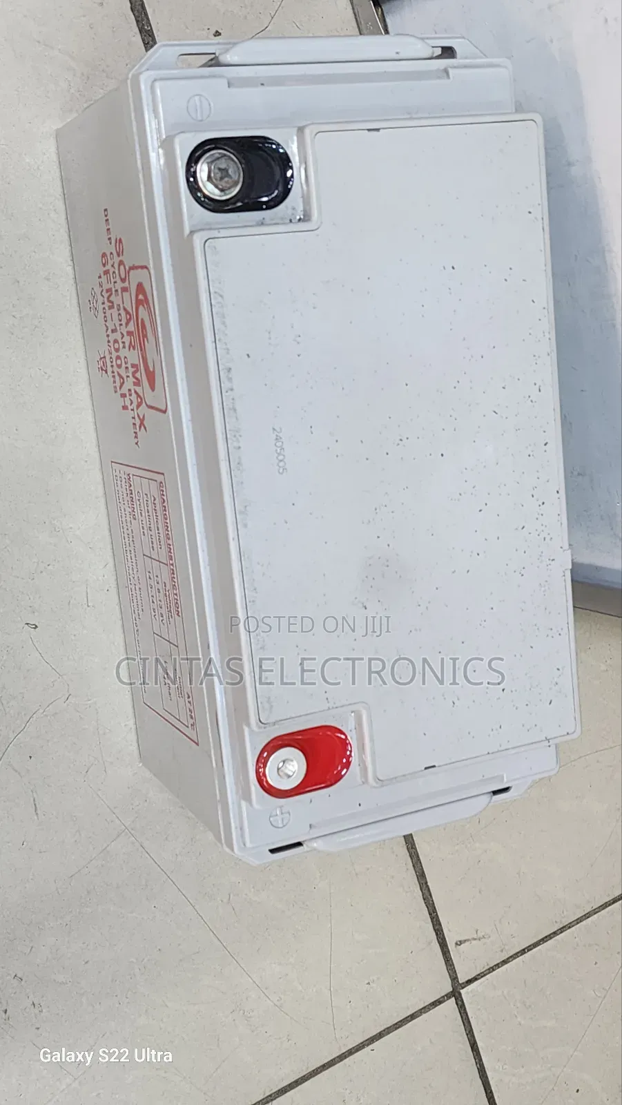 Solar Max Deep Cycle Gel Battery 6FM 100AH