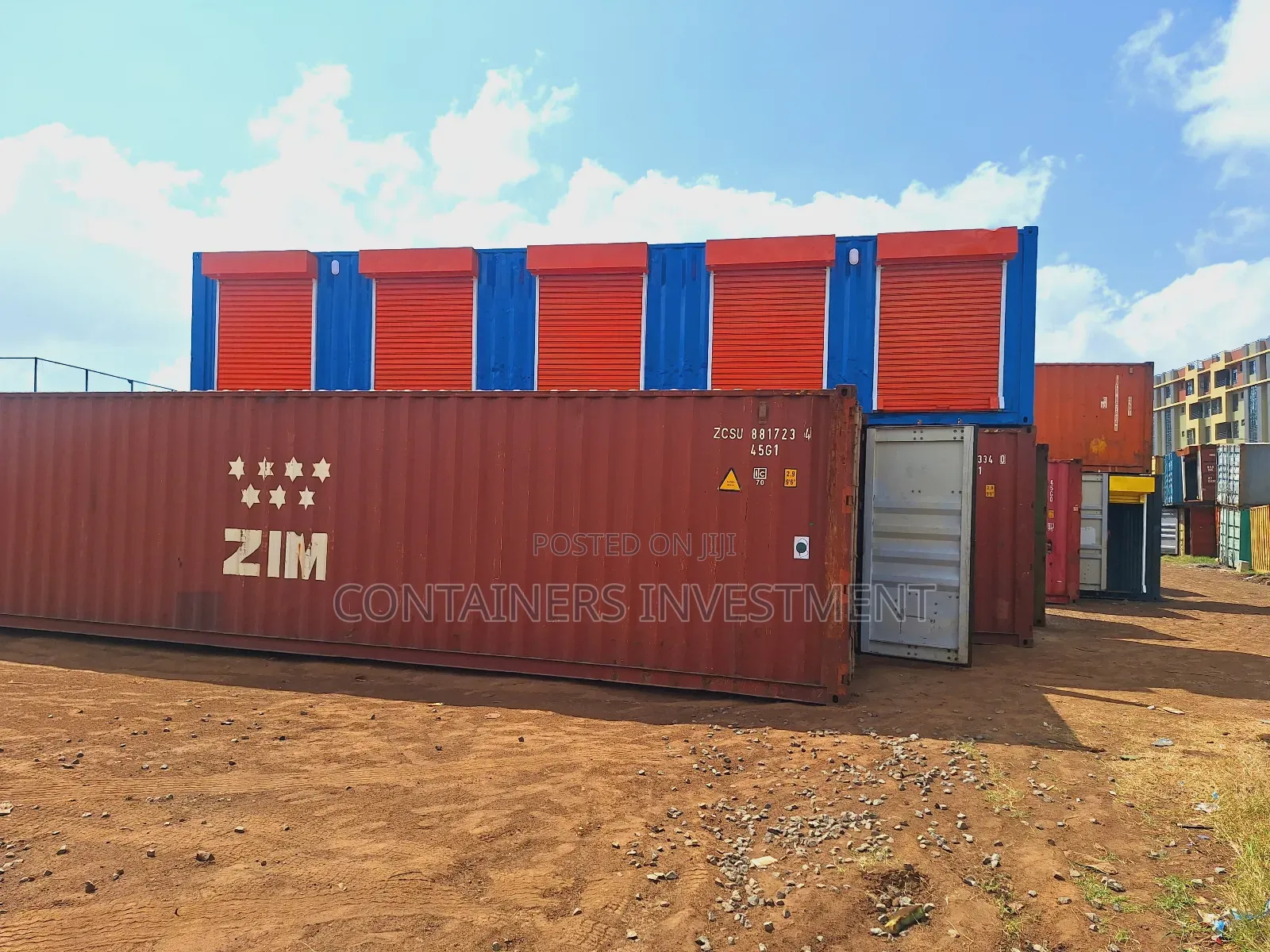 Container Stalls For Sale- Nice Color Pop.