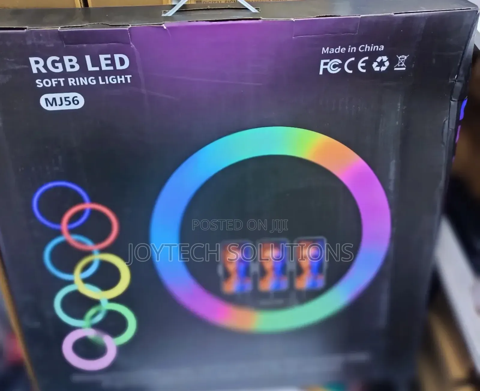 High Quality MJ 56 RGB Ring Light With a Track Stand.