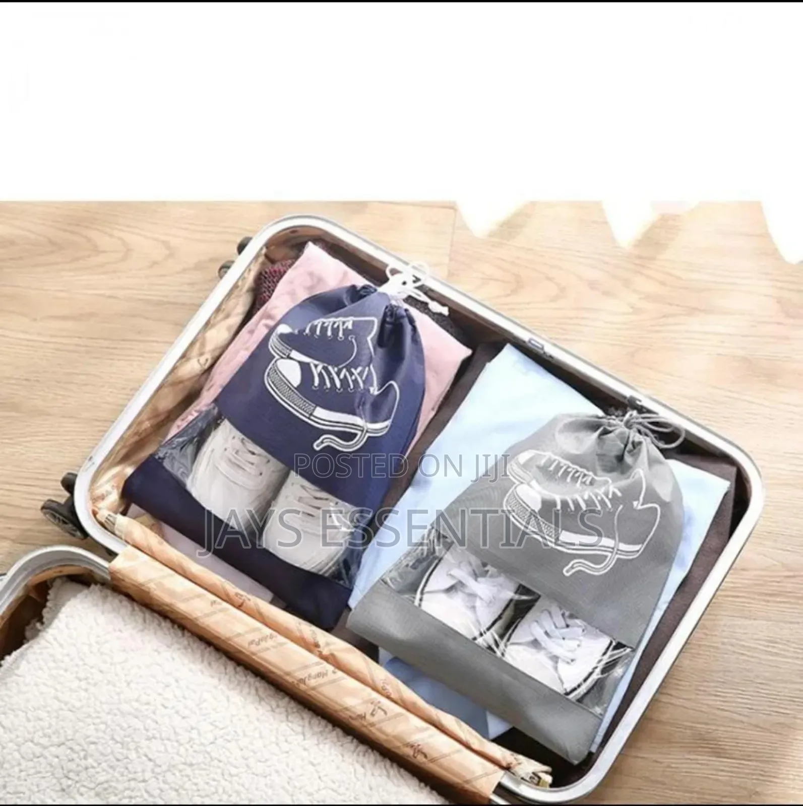 2pc Portable Shoe Storage Bags