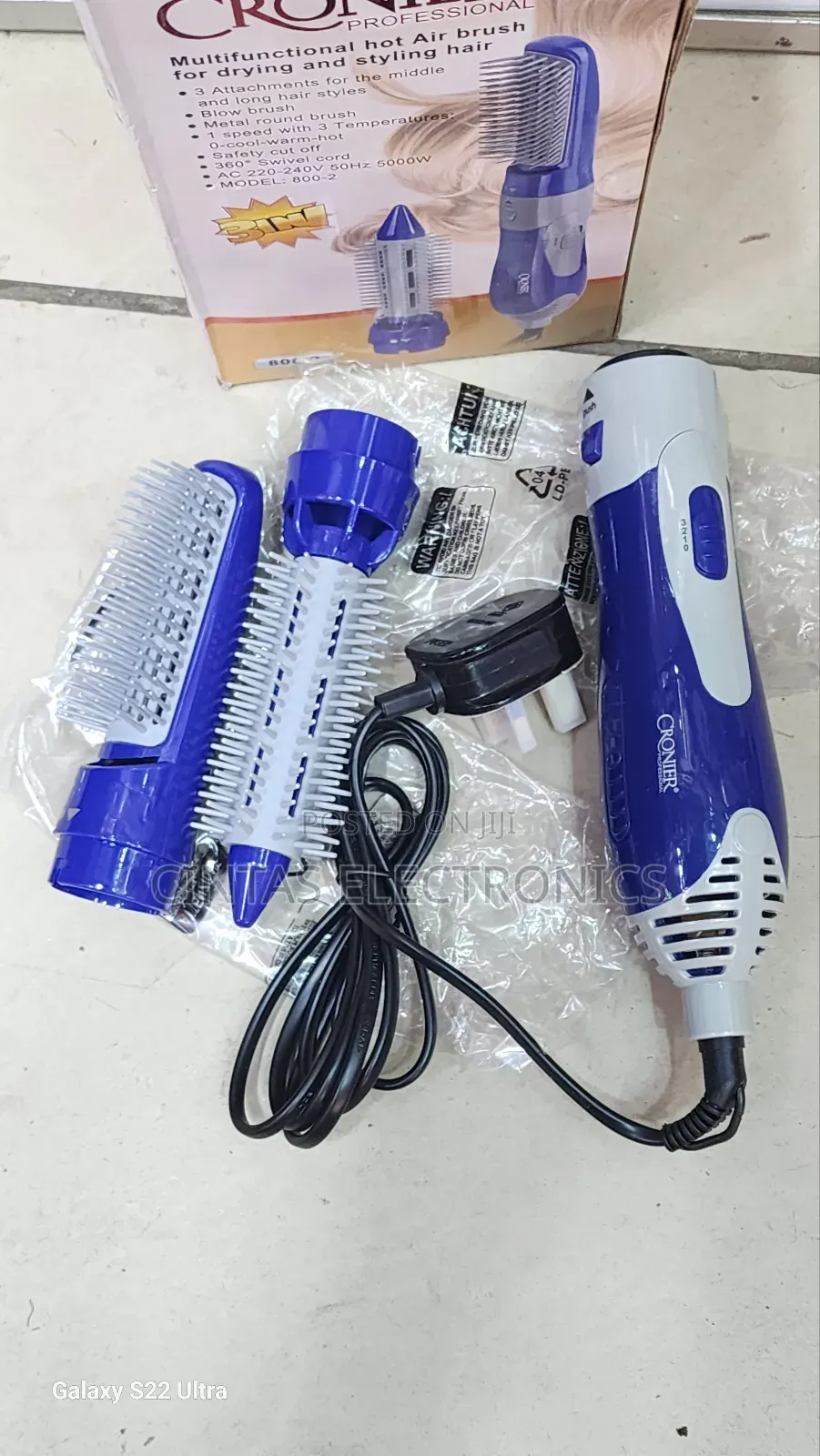 Cronier 800-2 Multifunctional Hot Air Brush
