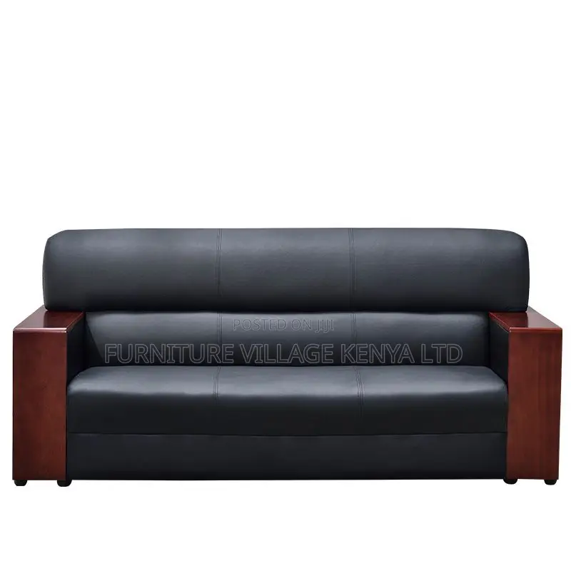 Reception Sofas - 5 Seater Executive Office Leather Sofa