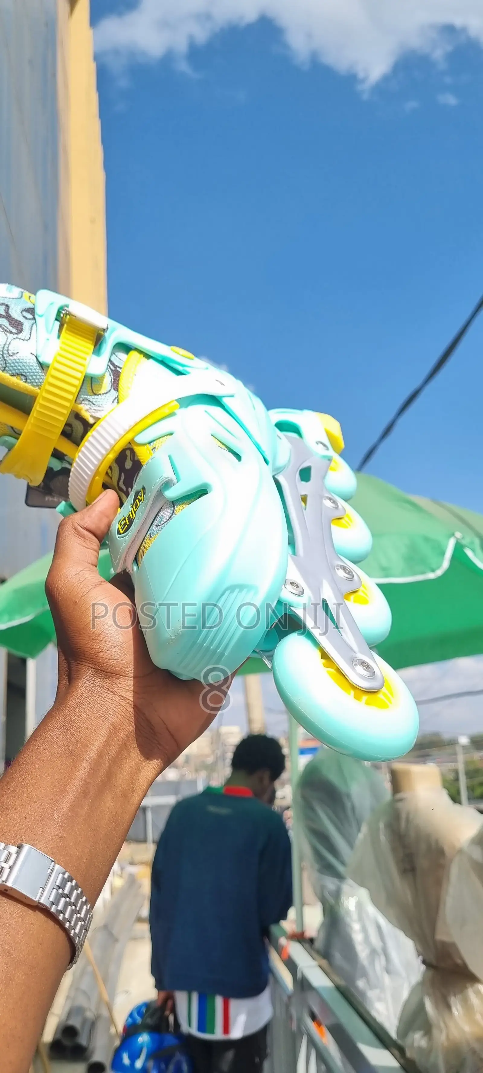 Kids’ Rubber Wheel Inline Skate Shoes – Full Safety Set