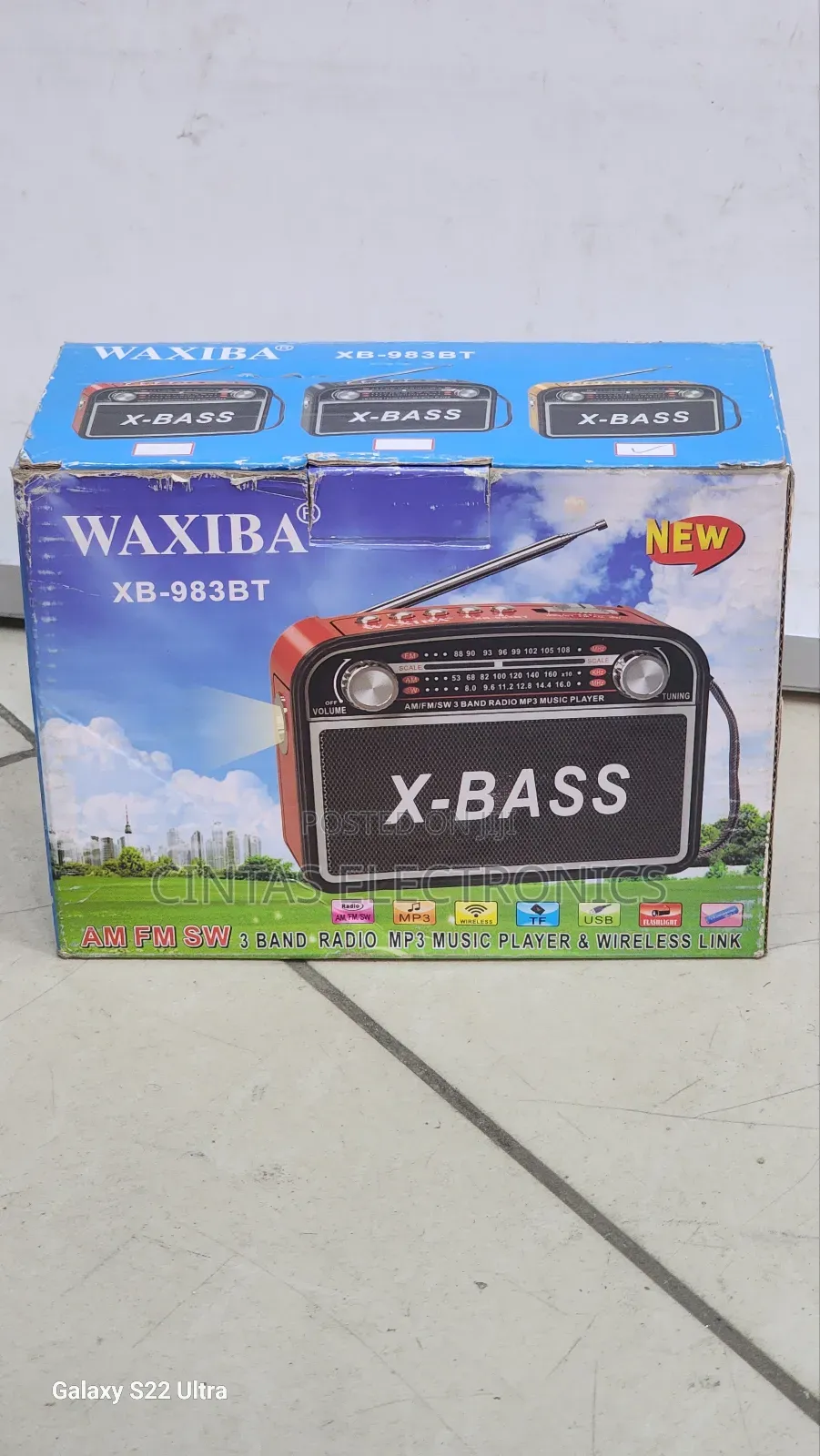 Waxiba Xb-983bt Am FM SW 3 Band Radio Mp3 Music Player